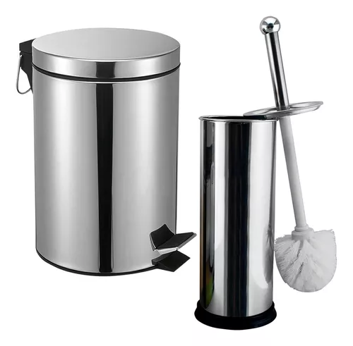 Lixeira Inox 5L com Escova 990011