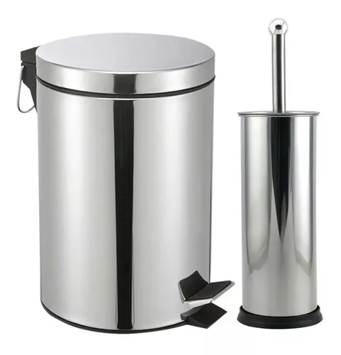 Lixeira Inox 5L com Escova 990011